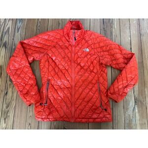 North Face Womens‎ Orange Thermoball Insulated UltraLite Puffer Jacket Size M